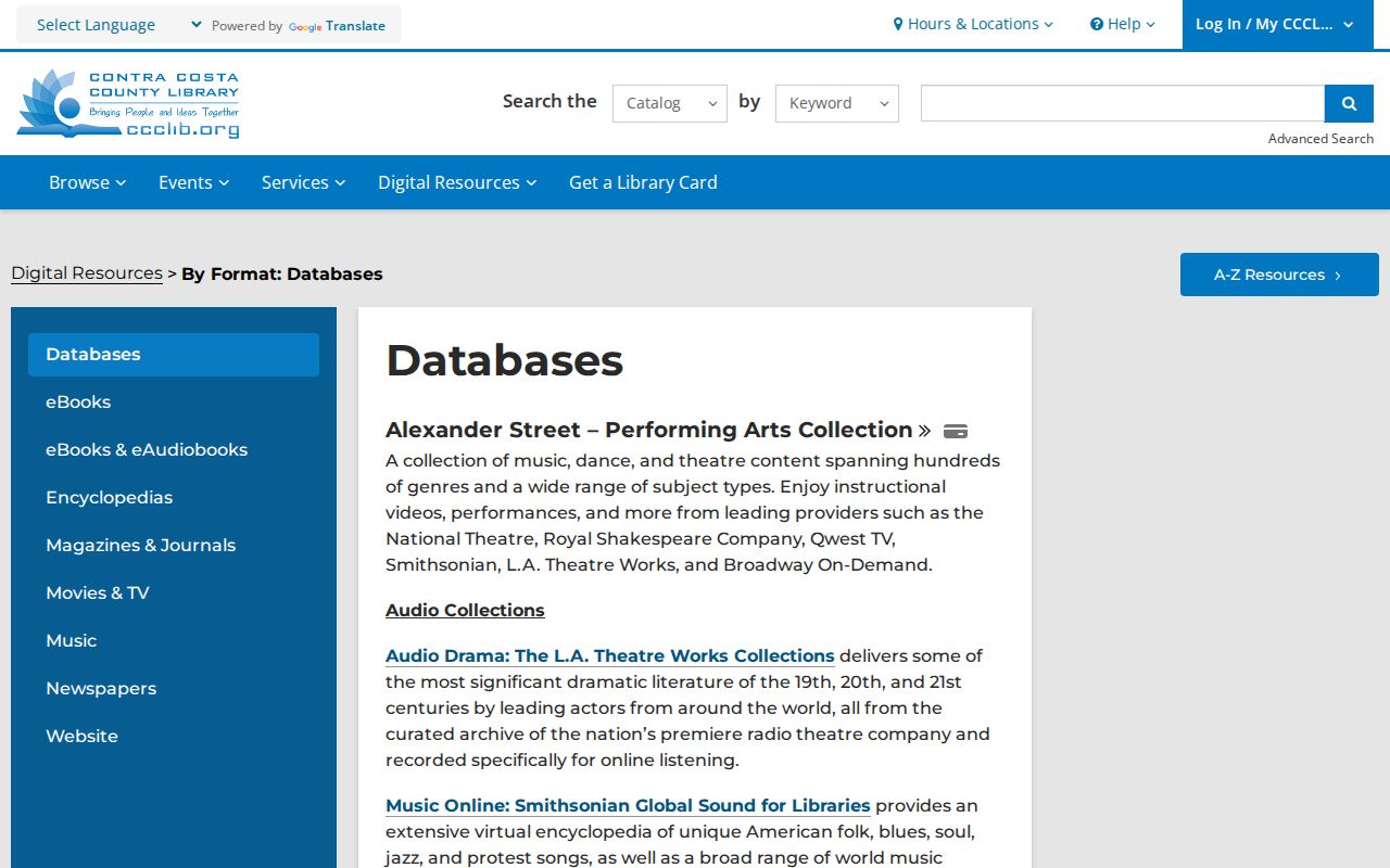 Hercules people-directory research databases at Contra Costa County Library